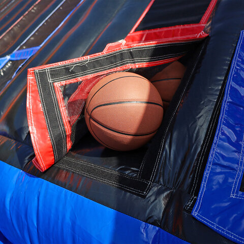 3-hoop basketball inflatable rental in Rolesville NC