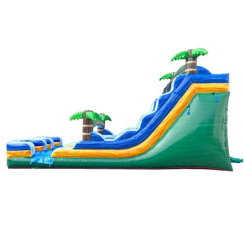 18ft tropical dual-lane water slide rental in Wendell, NC