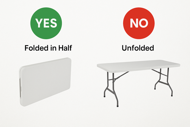How to return folding table rentals properly – Joy Bounce House setup instructions