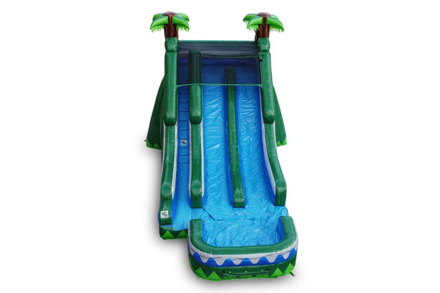 Colorful 20ft jungle water slide rental in Raleigh, NC