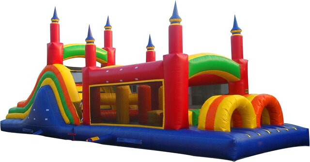 40' inflatable obstacle course for events in Youngsville, NC