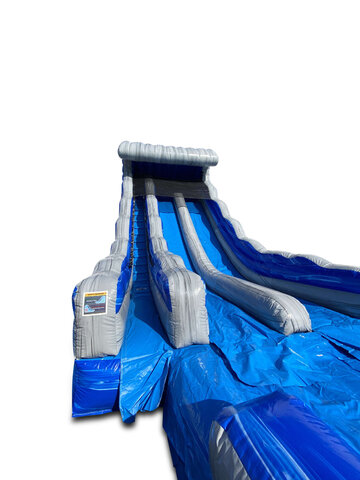 20ft dual-lane Tidal Wave slide for rent in Garner, NC