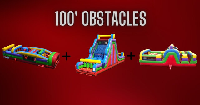 100' Retro Obstacle Course