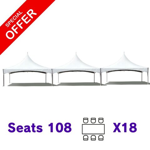20x60 High Peak Tent Package Rectangular
