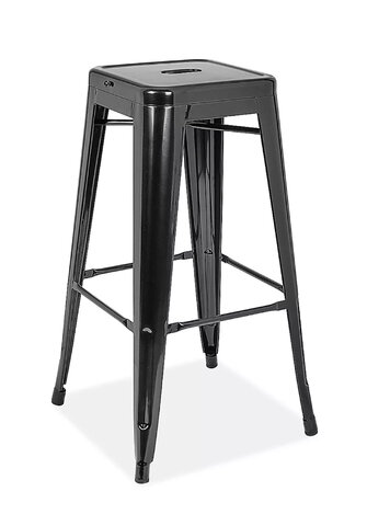 Black Metal Bar Stool