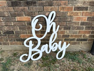 Oh Baby! 36x26 Sign
