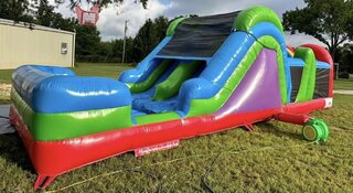 31 Ft Rainbow Obstacle Course Wet n Dry