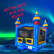 Melting Arctic Blue Rush 13' x 13' Bouncy House