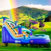 18" Rainbow Rush Single Lane Water Slide