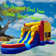 Duel Lane Modular Waterslide Combo Bounce House