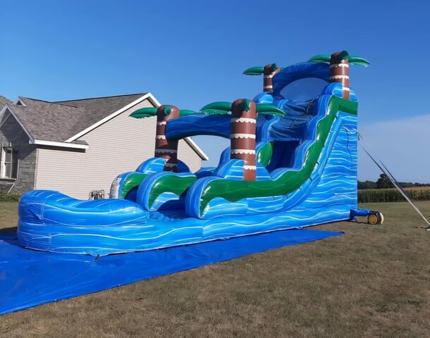 Blue Hurricane Waterslide (18')