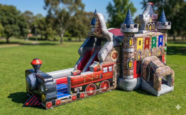 Spellbound! Steam School Bounce N Slide Combo