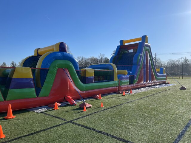 70 Ft. Retro Obstacle climb slide combo