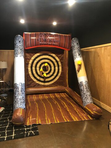 Axe Throwing Inflatable Skill Game
