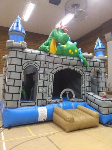 Dragon Castle Bounce House Slide Combo