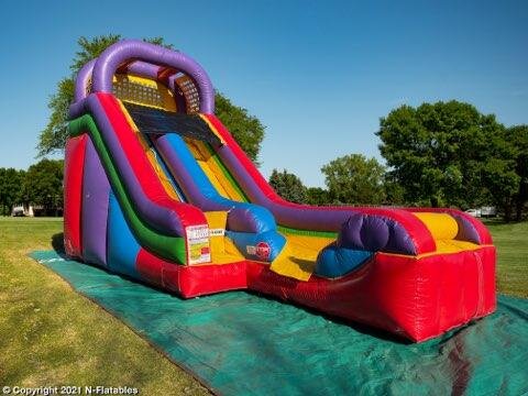Wacky Inflatable Slide 