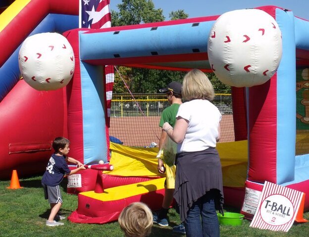 Air T-Ball Hit & Score Inflatable Game