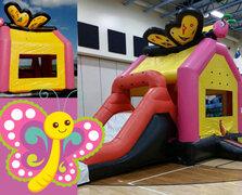 Butterfly Bounce House & Slide Combo
