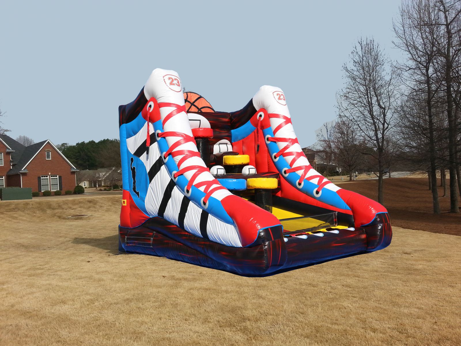 Mega Basketball Challenge Renting an Inflatable Basketball Game