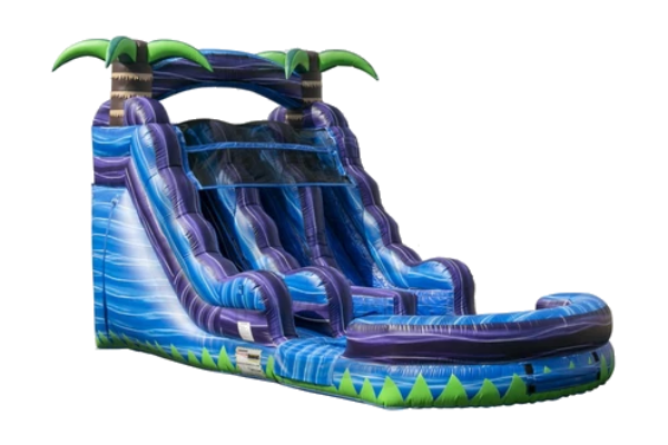 16 Foot Purple Rain Water Slide