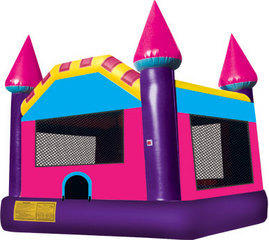 Package - 15x 15 Large Pink Castle Moonwalk