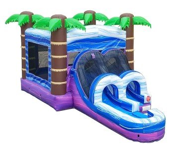 Giant Kids Tropical Combo Wet or Dry Bounce and Slide
