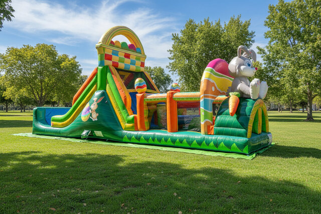 40ft Easter Spring Obstacle Course 