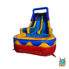 20ft Parachute  Dual Lane Waterslide W/ Splash Pad 
(Special Normally 589)
