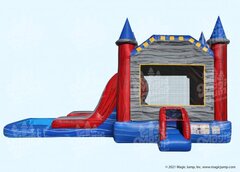 Royal Combo with Waterslide and Pool (Wet N Dry)