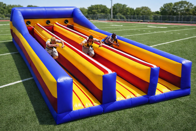 3 Lane Bungee Run Challenge