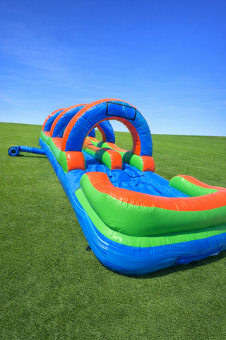 32 FT Dual Lane Slippin Slide