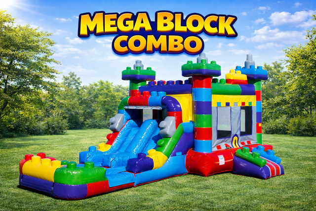 Mega Block Dual Lane Waterslide