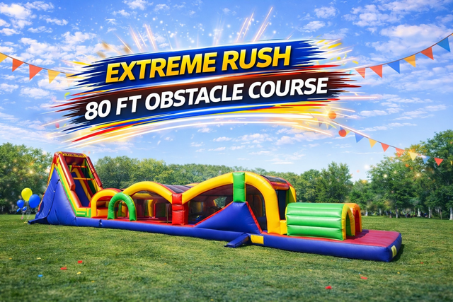 Extreme Rush - 80 FT Obstacle Course