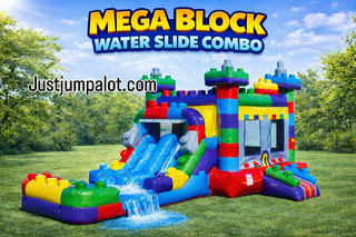 Mega Block Dual Lane Water Slide