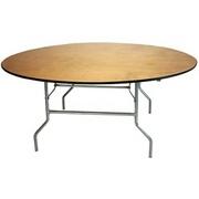 Pk- 1 Round Table w/ 6 White Chairs Deal