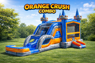 Orange Crush Dual Lane Waterslide
