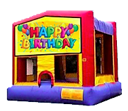 Happy B-Day Bounce House - Med