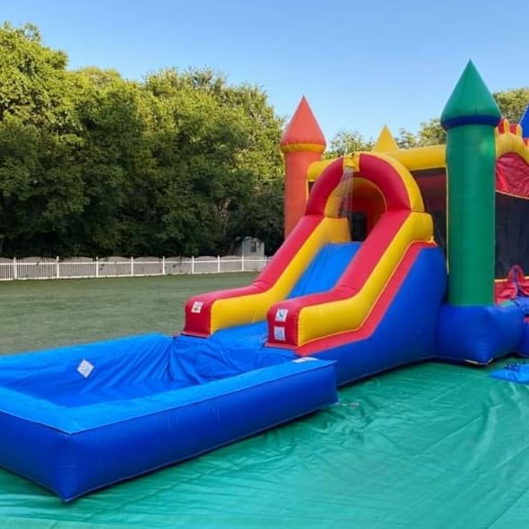Bounce house waterslide with slide wentzville mo