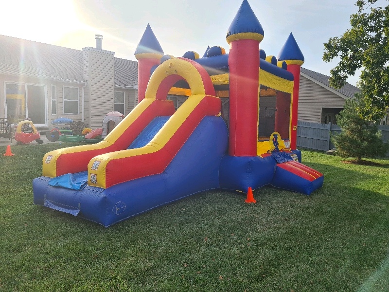 Bounce house with waterslide troy mo