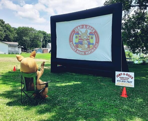 Movie Screen With Projector