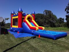 Bounce House With Waterslide