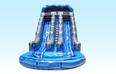 Big Blue Double Lane Waterslide