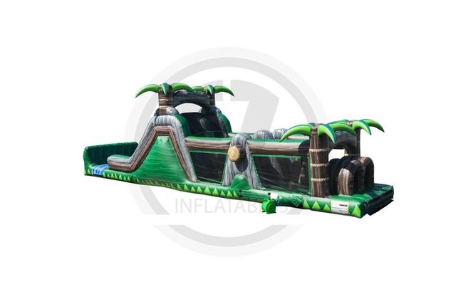 (I) 50ft Logger Obstacle Course with Double Slides