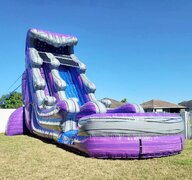 23ft Midnight Falls Water Slide with POOL