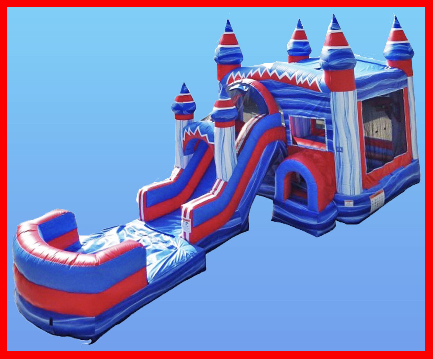 MN Vikings Bounce House with Slide Rental