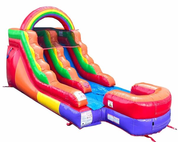 12ft Rainbow Water Slide - Best for 6 y/o and under