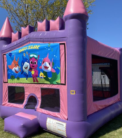 baby shark bouncy castle hire