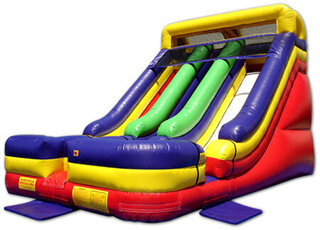Double Lane 18ft Dry Slide