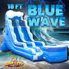 18ft Blue Wave Water Slide