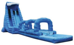 22' Blue Crush 2 Lane Water Slide with slip and slide & Pool
